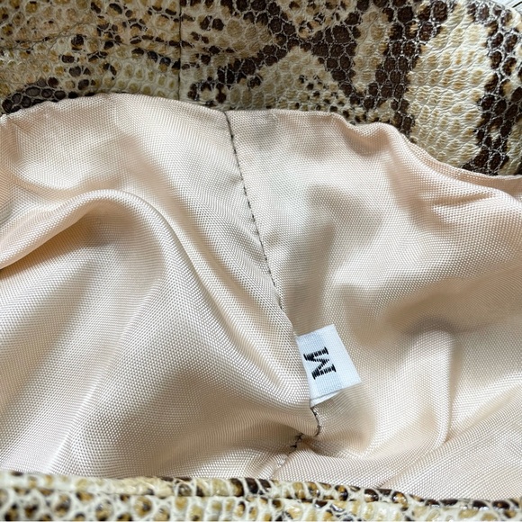 LANA FASHIONS Snakeskin Print Genuine Leather Pants - Picture 4 of 5